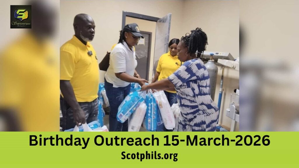 Scotphils Empowerment Organization visiting not less than 40 families of newborn babies on the birthday of SEO's visionary, Scot Franklyn.